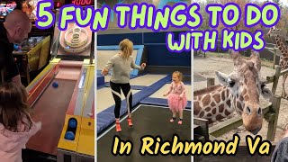 Fun Things To Do With Kids In Richmond VA | Richmond Zoo, Defy Trampoline Park, Maymont Park & More!