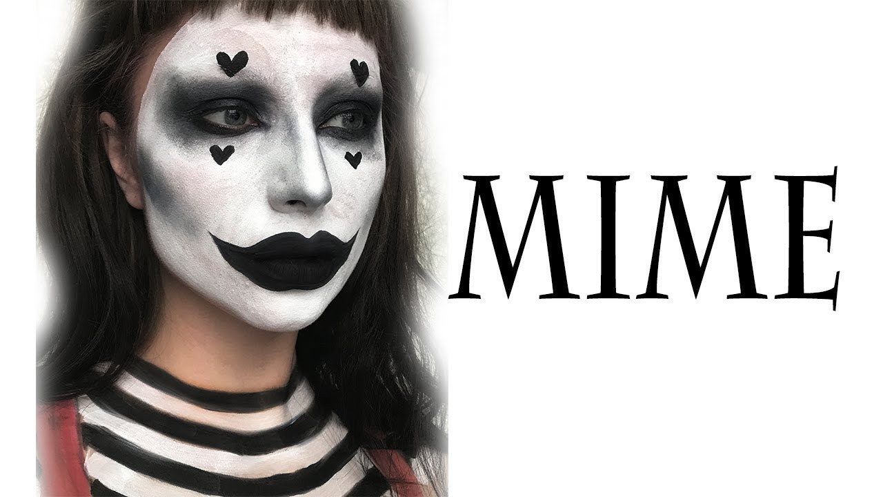 Mime Halloween Makeup Tutorial Youtube