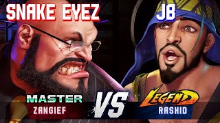 SF6 ▰ SNAKE EYEZ (Zangief) vs JB (Rashid) ▰ High Level Gameplay