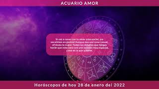 ✨ Horóscopo Diario - Acuario - 28 de Enero de 2022 ✨