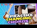 Practice changing chords! A major to D major.