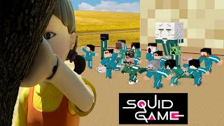 Squid Game || Green Light, Red Light Challenge || Minecraft Animation