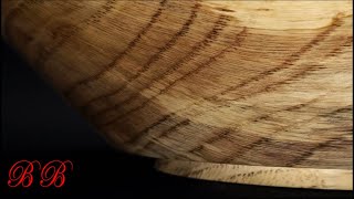 Woodturning a Japanese style bowl, Who says Oak is boring THE MOVIE