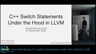 Hans Wennborg: C++ switch statements under the hood in LLVM