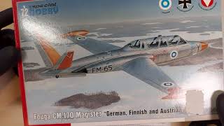 Esittelyssä Special Hobby 1/72 Fouga CM.170 Magister