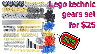 Set of LEGO Technic gears from Aliexpress. 650 pieces for 25$