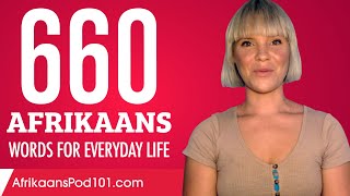 660 Afrikaans Words for Everyday Life - Basic Vocabulary #33