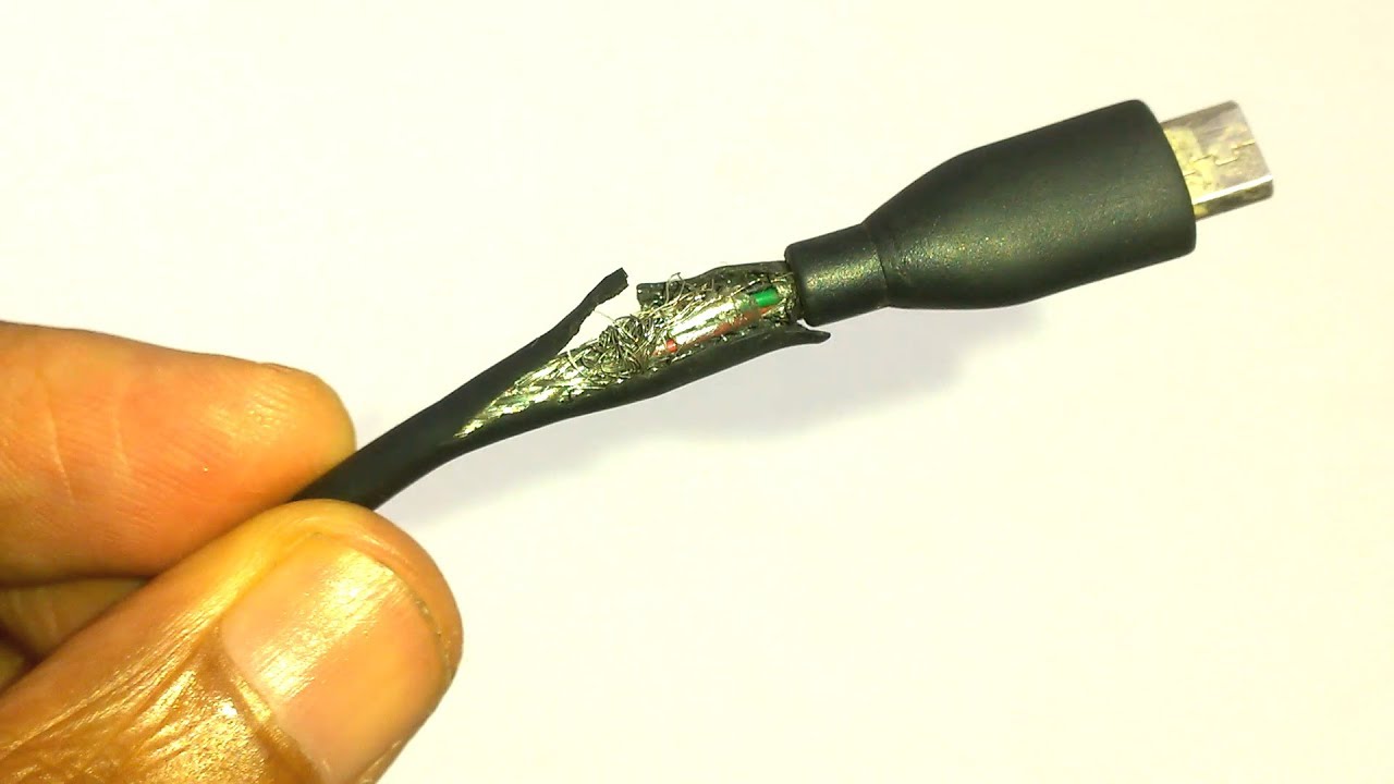 Broken Samsung Micro USB Charging Cable Fix - YouTube