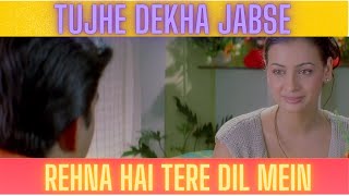 Tujhe Dekha Jabse Song | Rehnaa Hai Terre Dil Mein | R Madhavan | Dia Mirza | Saif Ali Khan | RHTDM