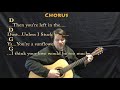 Sunflower (Post Malone) Fingerstyle Guitar Cover Lesson in D wth Chords/Lyrics