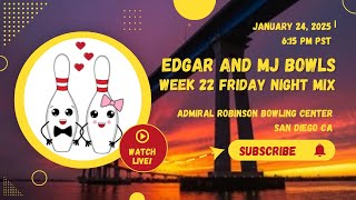 Friday Night Mix | Jan 24 | Admiral Robinson | San Diego #edgarandmjbowls #bowling #bowlingleague