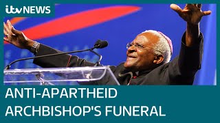 Funeral of anti-apartheid giant Archbishop Desmond Tutu takes place in Cape Town | ITV News