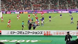 Wales vs France,Rugby World Cup2019,20 October,2019,Oita,Japan.⑥