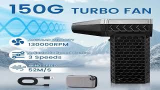 Turbo Jet Fan 130000RPM Wind Speed 52m/s Portable Mini Air Blower Outdoor Campin