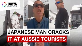 Japanese man explodes at Aussie tourists