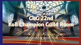 【SAOIF】GoG 22nd - (Part 1) KoB Champion Guild Room Preview