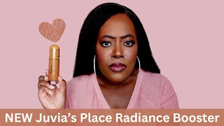 i wasn't ready for this 😳 |*NEW* JUVIA'S PLACE I AM MAGIC RADIANCE BOOSTER| Review on Dark Skin