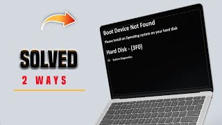 How to Fix 3F0 boot device not found or hard drive error on a Hp laptop, Hard Disk not found (3F0).