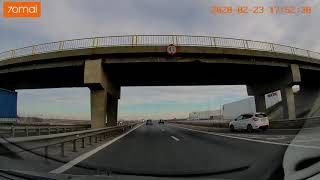 Highway Pitesti - Bucuresti via A1, e81, full video