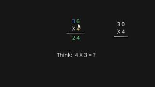 2 digit x 1 digit expanded algorithm