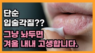 입술각질 방치하면 겨울 내내 고생할껄요? #입술각질 #구순염 #립밤 #입술건조 _with Vrew