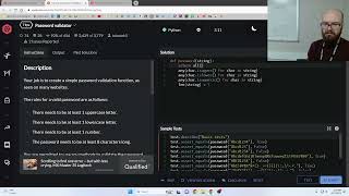 CodeWars: Password validator