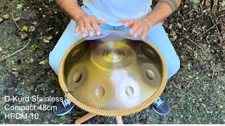 PATERA Handpan Compact (Size 48cm) D-Kurd Stainless Steel 440Hz / Klangschale / Relax / Joy 🧘