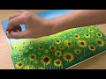 pintar un campo de girasoles técnicas de pintura acrílica