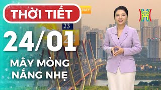 Dự báo thời tiết Thủ đô Hà Nội chiều nay ngày 24/01/2025 | Thời tiết hôm nay | Dự báo thời tiết