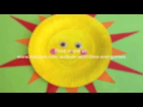 How to make a Paper plate sun How to make a Paper plate sun