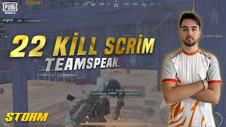 SCRIM 22 KILL TEAMSPEAK | PUBG MOBILE | IPHONE 15 PRO MAX