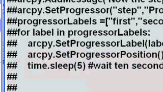 Week 11: 5) Script Tool Progressor