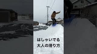 はしゃいでる大人の滑り方　#shorts