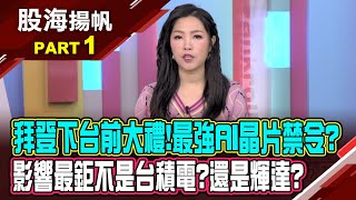 封關倒數!台股高機率轉空?投資人怕了?拜登臨別秋波最後一擊 晶片業挨悶棍?│20250118-1股海揚帆*陳斯寧 白易弘 龔鴻彬@ustvbiz