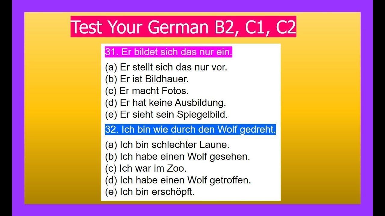 Тест немецкий времена