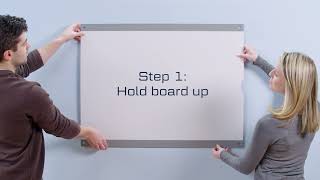 Installing the Quartet Infinity Customizable Magnetic Glass Dry-Erase Board
