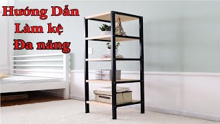 Hướng Dẫn Làm Kệ Đa Năng Vuông 4 Tầng bằng sắt ,Đơn Giản Nhất