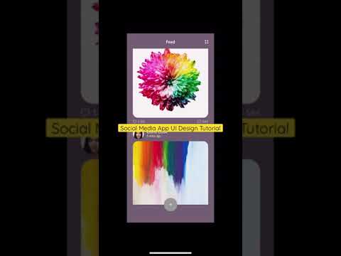 UI design tutorial for social media apps #Shorts