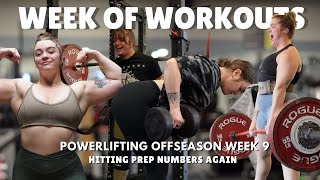 TRAIN WITH ME | OFFSEASON WEEK 9 | FULL TRAINING WEEK | hitting prep number again?!