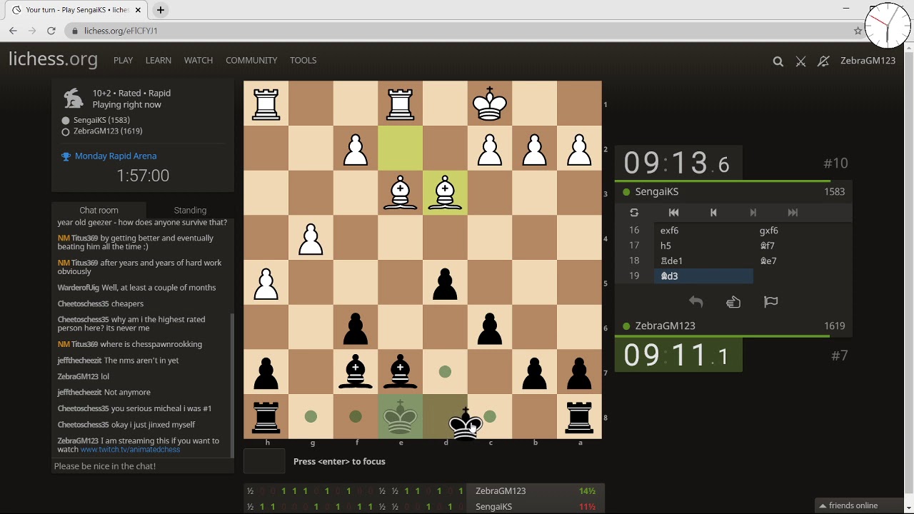 Playing Chess Lichess Org Youtube