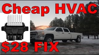 How To Replace Silverado Blower Motor Resistor Control Module (2008-2017 GM)