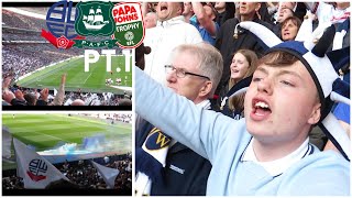 THE MOMENT BOLTON WON THE PAPA JOHNS TROPHY 2023!!!! Pyro🧨,limbs, Pt.1 !! Bolton 4-0 Plymouth