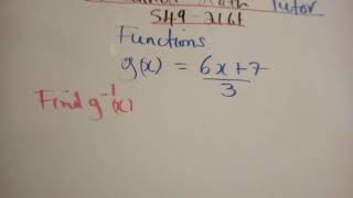 #functions #inverse #of function