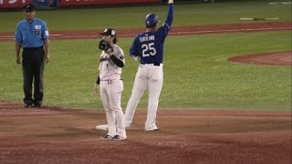 -2024.08.12-【NPB】４回表 石川昂弥 右中間を破るタイムリーで1点差へ！ 中日ドラゴンズ（vs東京ヤクルト）