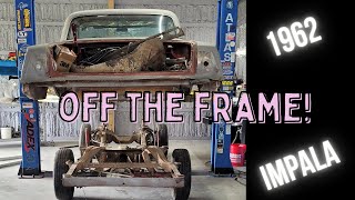 HOW TO WASTE YOUR MONEY ON A CLASSIC CAR |1962 IMPALA COMES OFF THE FRAME | @lonestarlows