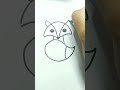 how to doodle fox step by step