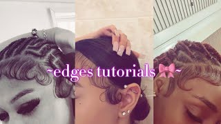 edges tutorial 🎀 | tiktok | compilation | edges | tutorial ! |