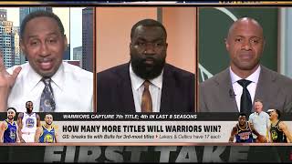 'I was right & y'all were wrong!' Stephen A Predicting the Warriors will win it again next year