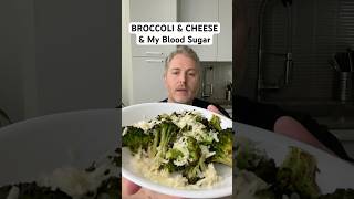 Broccoli and cheese and my blood sugar. #bloodsugar #glucose #insulinresistant1 #broccoli ￼