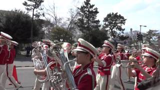 早稲田摂陵高等学校  吹奏楽部 ＠ 京都さくらパレード2016 Scene1